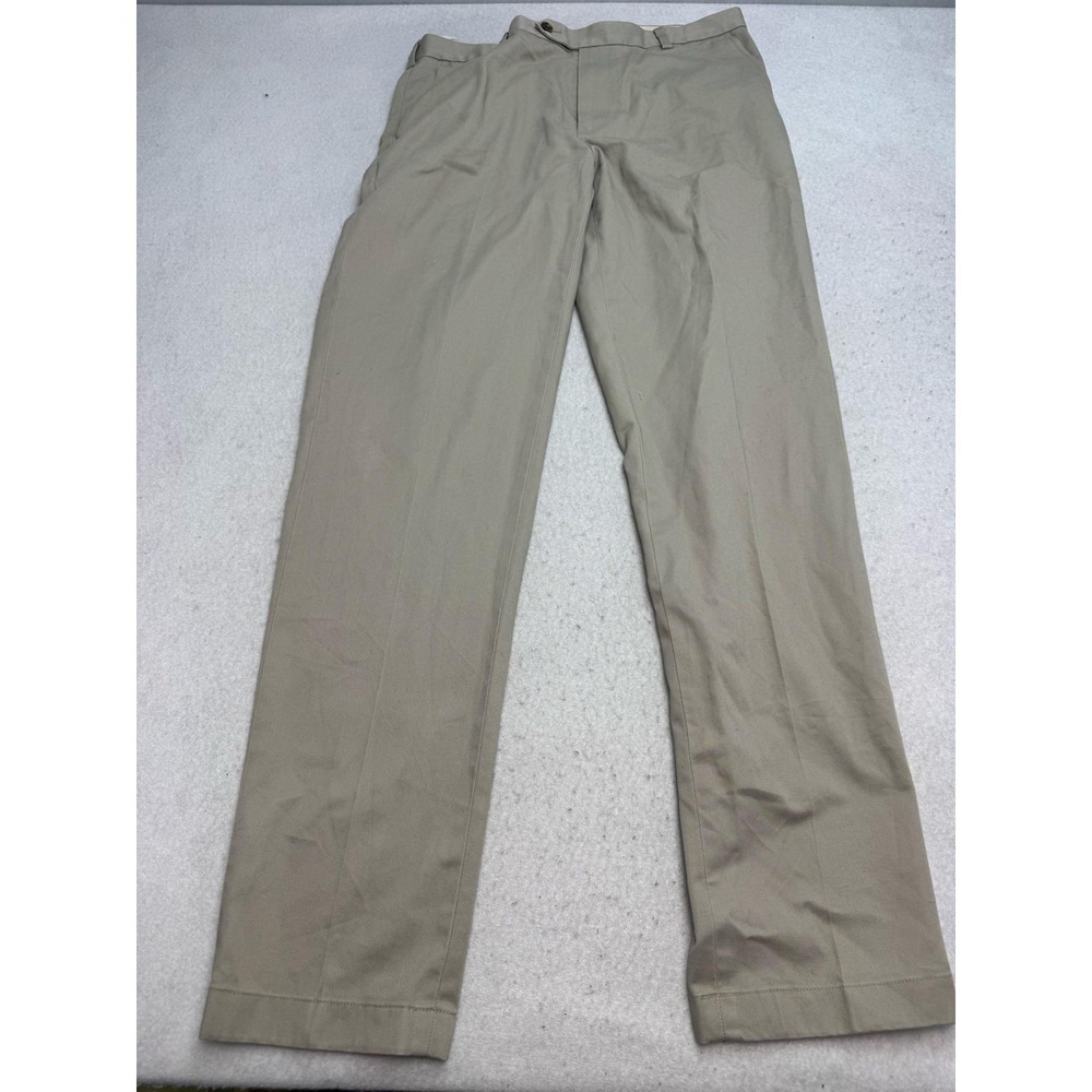 Brooks‎ Brothers Advantage Chino Milano Pants Mens 34x34 Beige Slim Fit Cotton